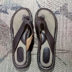 Bass Classic Brown Sandals with Sturdy Soles